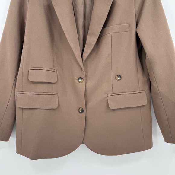 Anthropologie Sovere Origin Oversized Blazer in Brown Size US S - Picture 10 of 16